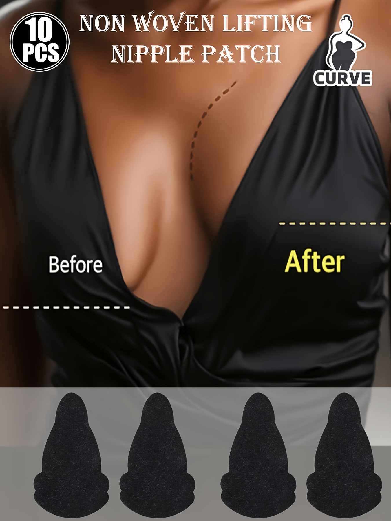 Pacote com 10 Protetores de Se - Strapless Bra Adhesive avaliação e preço